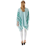 Greek Mati Mataki Printed Cover Up Kimono Poncho