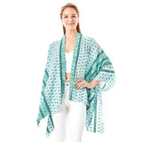 Greek Mati Mataki Printed Cover Up Kimono Poncho