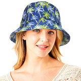 Palm Tree Printed Bucket Hat