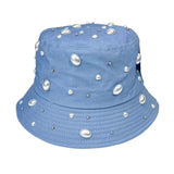 Pearl Embellished Bucket Hat