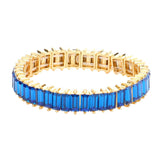 Rectangle Stone Stretch Evening Bracelet