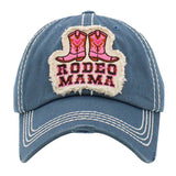 Rodeo Mama Message Western Boots Vintage Baseball Cap