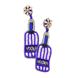Sequin Vodka Dangle Earrings