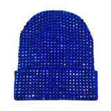 Studded Solid Knit Beanie Hat
