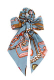 Abstract Print Scarf Ponytail Holder