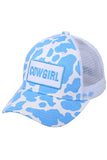 C.C Cowgirl in Cow Pattern Baseball Cap