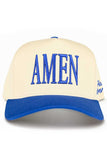 C.C AMEN Embroidered Letter Two Tone Trucker Hat
