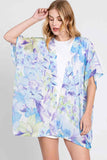 Floral Print Cover Up Cardigan