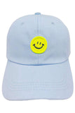 Happy Face Patch Pastel Tone Baseball Cap
