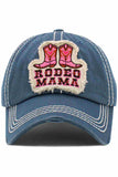 RODEO MAMA WASHED VINTAGE BASEBALL CAP