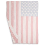 American USA Flag Reversible Throw Blanket