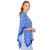Geometric Pattern Print Ruana Poncho