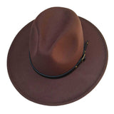 Belt Band Pointed Fedora Hat