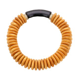 Resin Accented Wood Stretch Bracelet