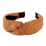 Trendy Straw Knot Burnout Headband