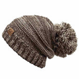 C.C Oversize Tricolor Beanie