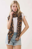 Leopard Pattern Print Oblong Scarf