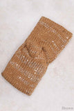 Two Color Knit with Spangle Head Band
