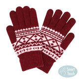 Knit Aztec Smart Gloves