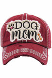 DOG MOM VINTAGE BASEBALL CAP