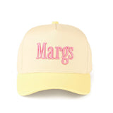 C.C MARGS Lettering Two Tone Trucker Baseball Cap