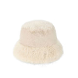 C.C Faux Fur Solid Bucket Hat