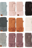 C.C Smocking Stitch Pattern Fingerless Gloves