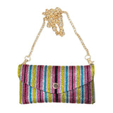 Rhinestone Pave Wallet on Chain Clutch / Fanny Pack / Belt / Crossbody Bag