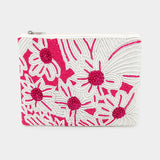 Seed Beaded Flower Clutch / Crossbody Bag