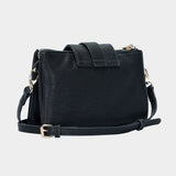 Belt Buckle Pointed Wristlet Clutch / Crossbody Bag