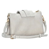 Belt Buckle Pointed Wristlet Clutch / Crossbody Bag