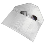 Snake Skin Patterned Envelope Clutch / Shoulder Bag