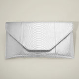 Snake Skin Patterned Envelope Clutch / Shoulder Bag