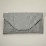 Snake Skin Patterned Envelope Clutch / Shoulder Bag