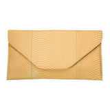 Snake Skin Patterned Envelope Clutch / Shoulder Bag