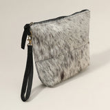 Animal Patterned Genuine Leather Clutch Bag