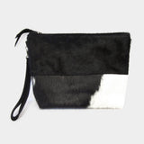 Animal Patterned Genuine Leather Clutch Bag