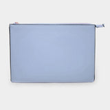 Solid Faux Leather Clutch Bag