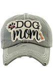 DOG MOM VINTAGE BASEBALL CAP