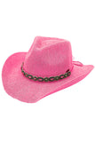 C.C Rhinestone Jewel Charm Trim Cowboy  Hat