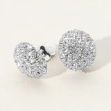 Stone Stud Clip On Earrings