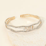 Marquise CZ Accent Open Evening Cuff Bracelet