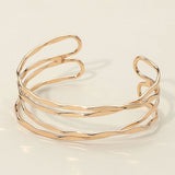 Crisscross Metal Cuff Bracelet