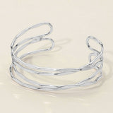 Crisscross Metal Cuff Bracelet