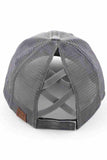 C.C DISTRESSED BEACH PLEASE PATCH PONYCAP