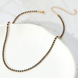 Rhinestone Pave Choker Necklace