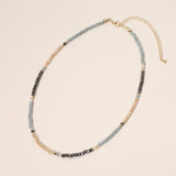 Faceted Beaded Choker Necklace