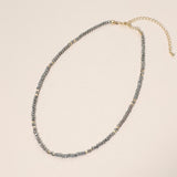 Faceted Beaded Choker Necklace