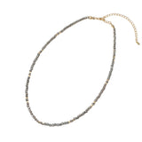 Faceted Beaded Choker Necklace