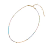 Faceted Beaded Choker Necklace